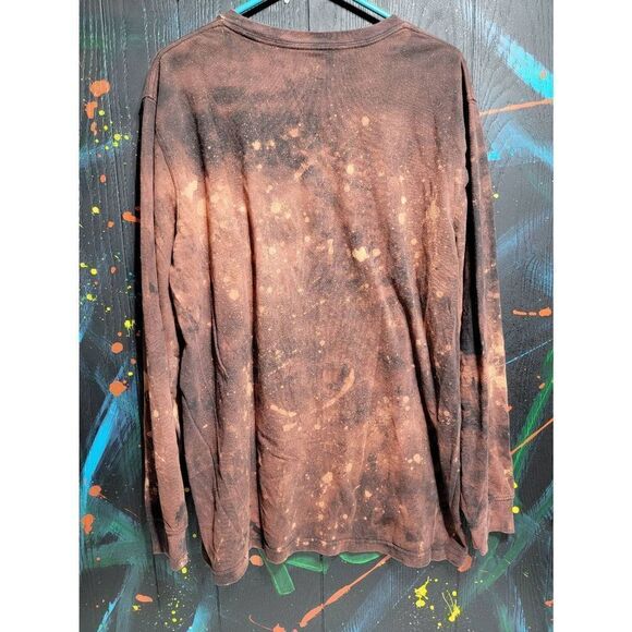 Custom One of a Kind "Let it Snow" Reverse Tie‎ Dye Sweater - Picture 4 of 4